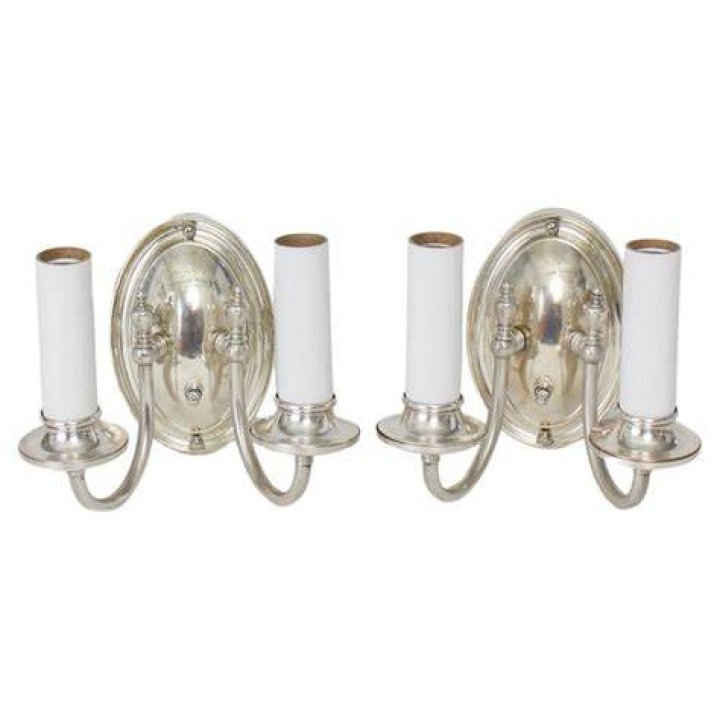 20th Century Silver Plate Pair of Ships Anchors at 1stDibs