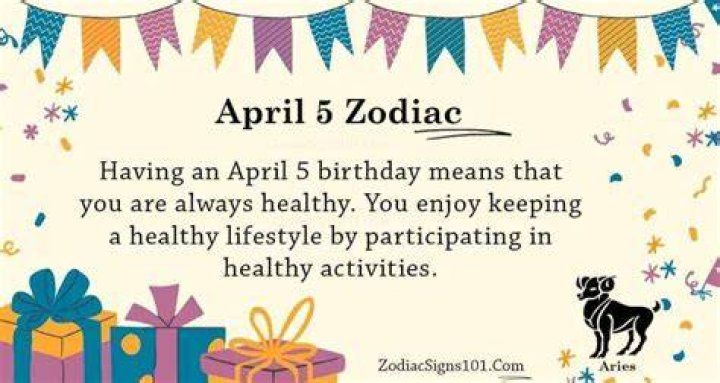 April 5 Birthday horoscope zodiac sign for April 5th