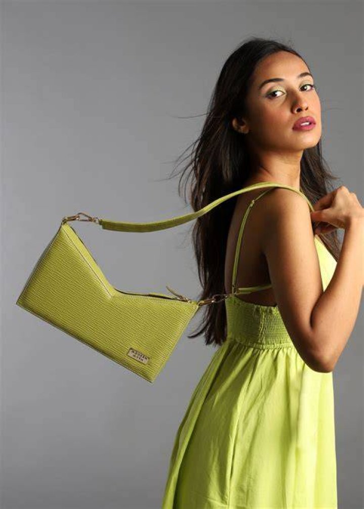 asos lime green bag