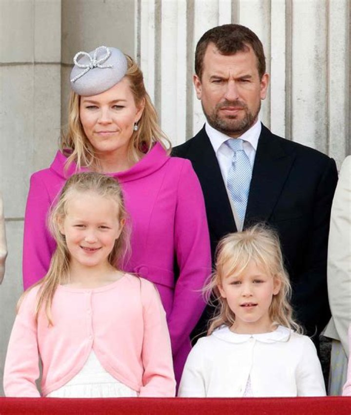 Autumn Phillips, Peter Phillips, Zara Tindall and Mike Tindall arrive for Princess Eugenie's wedding