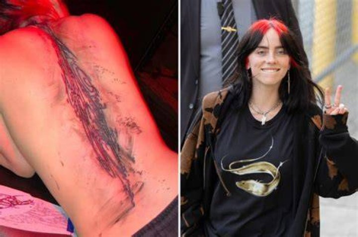 Billie has several tattoos
