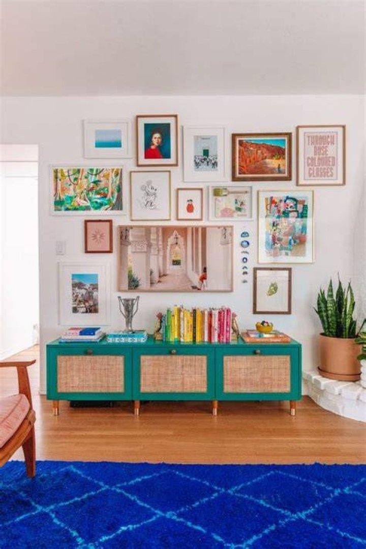 bright gallery wall