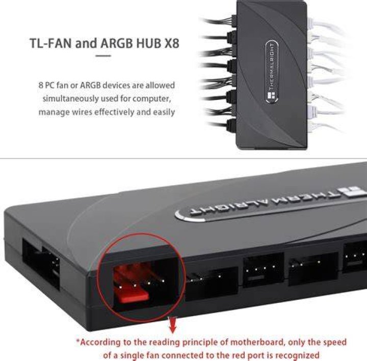 Buy OSALADI Computer ARGB Hub 10 port Multi function Hub Organizer ARGB Hub Controller Online