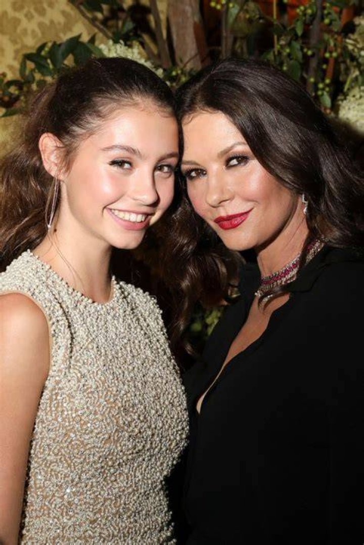 Carys Douglas as Catherine Zeta-Jones at a fashion show in 2019
