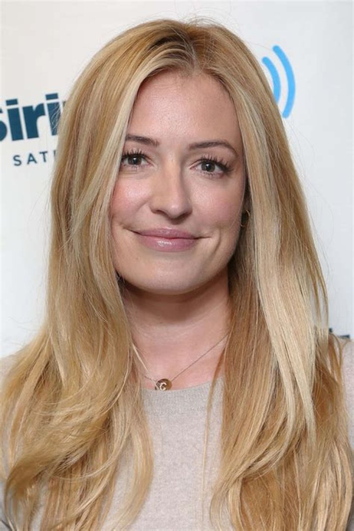 Cat Deeley smiling in black dress 
