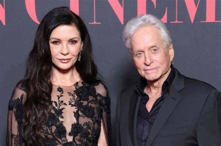 Catherine Zeta-Jones and Michael Douglas on June 5, 2014 in Hollywood, California. | Source: Getty Images
