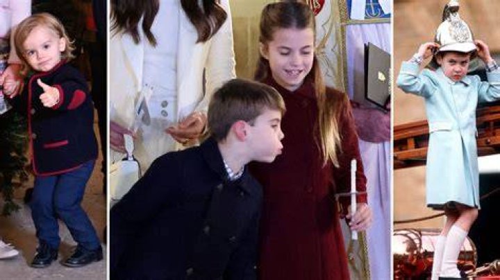 Cheeky royal children at Christmas! Prince Louis, Mia Tindall and more