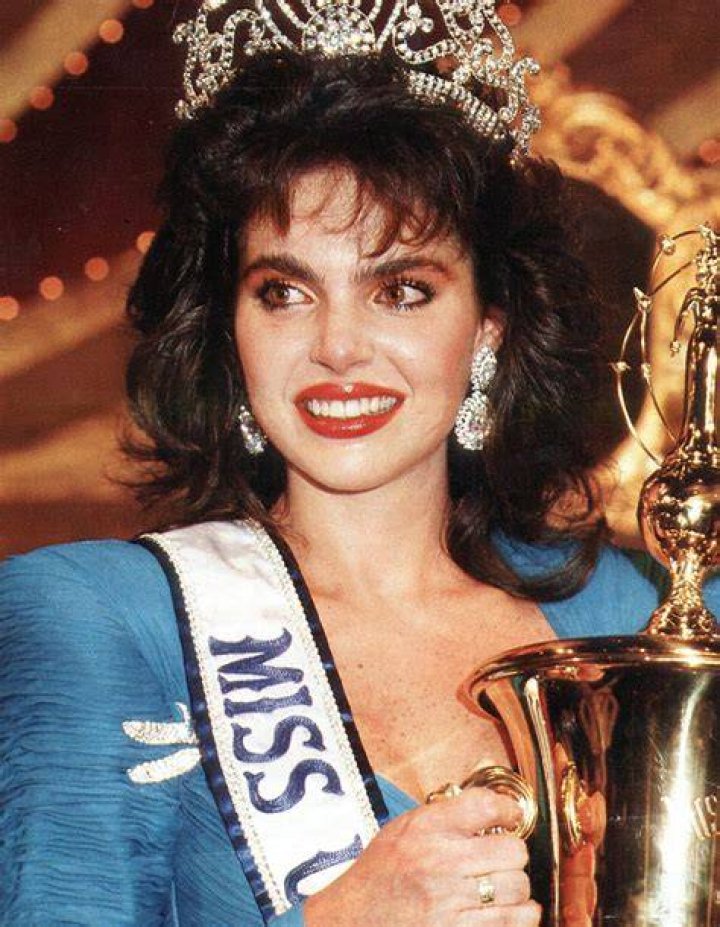 Comedian: The Miss Universe 1986 champion cracked a joke in her caption