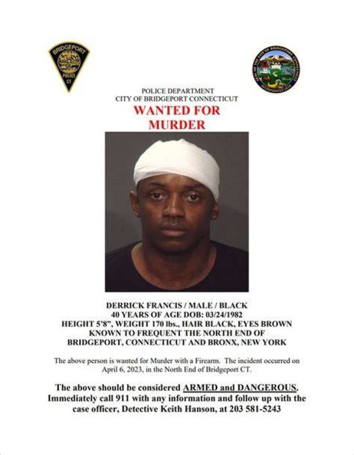 Derrick Francis wanted by police