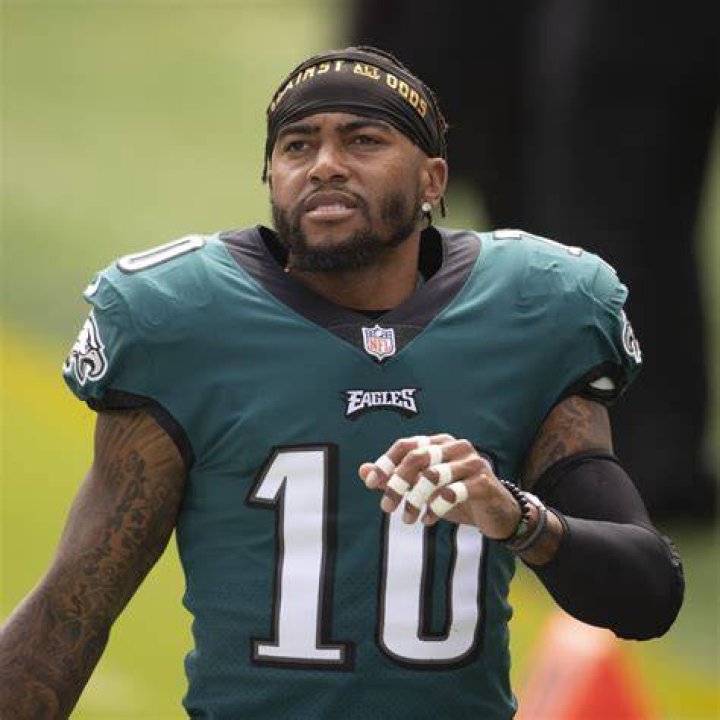 DeSean Jackson at the Eagles OTA in May 2019 in Philadelphia | Source: Getty Images