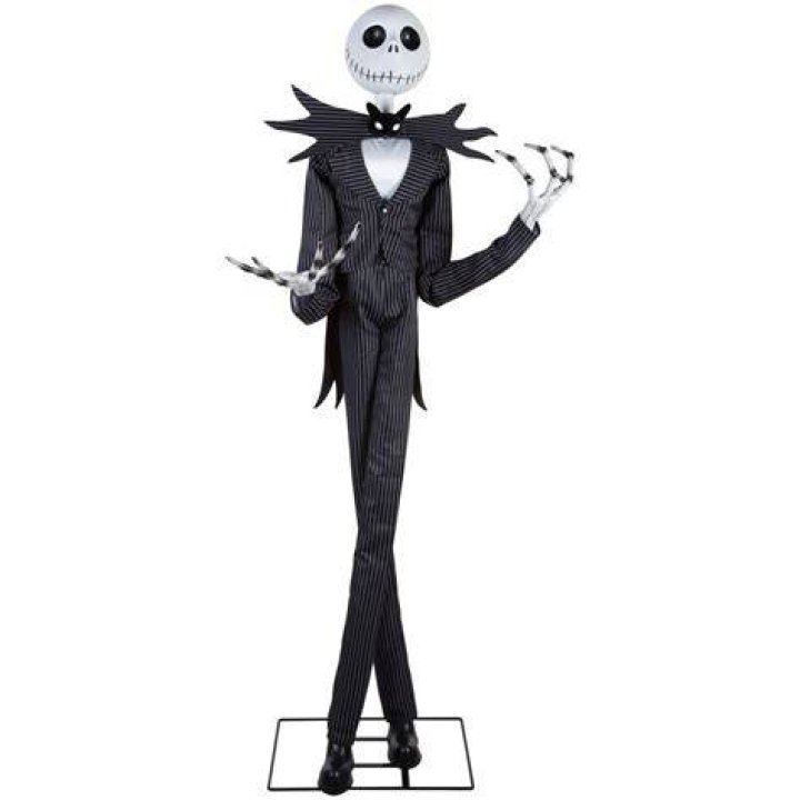 Disney 6 foot Jack Skellington Posable Hanging Halloween Decoration.