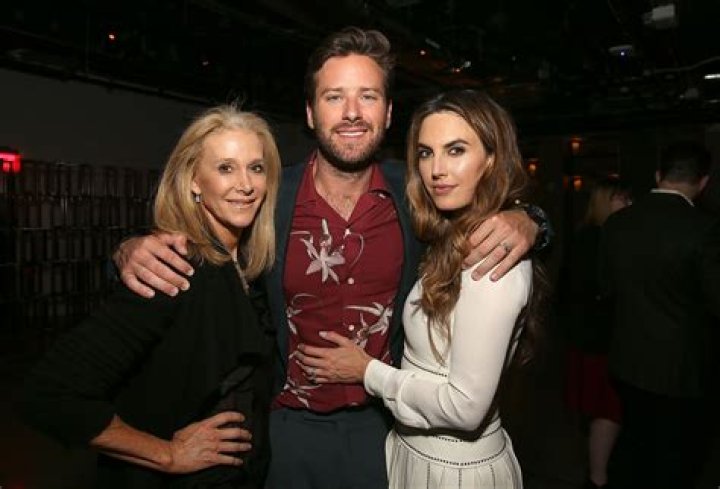 Dru Ann Mobley, actor Armie Hammer and actress Elizabeth Chambers pose at the premiere of A24's "Free Fire" after party on April 13, 2017, in Los Angeles | Source: Getty Images 