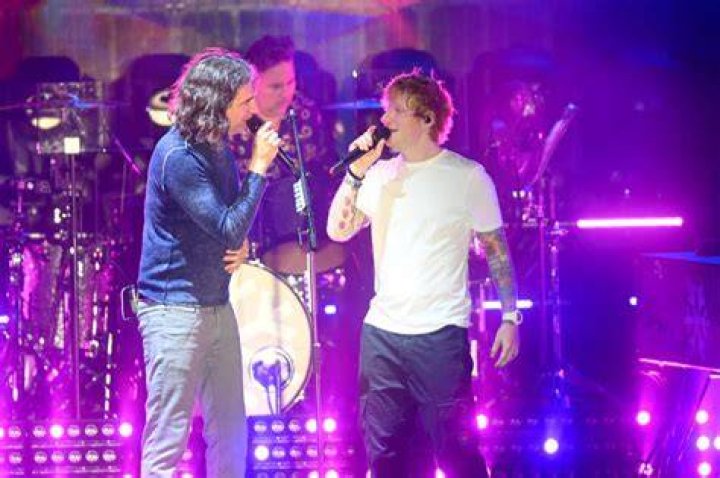Ed Sheeran joined Snow Patrol as a surprise guest during their headline set at Latitude Festival
