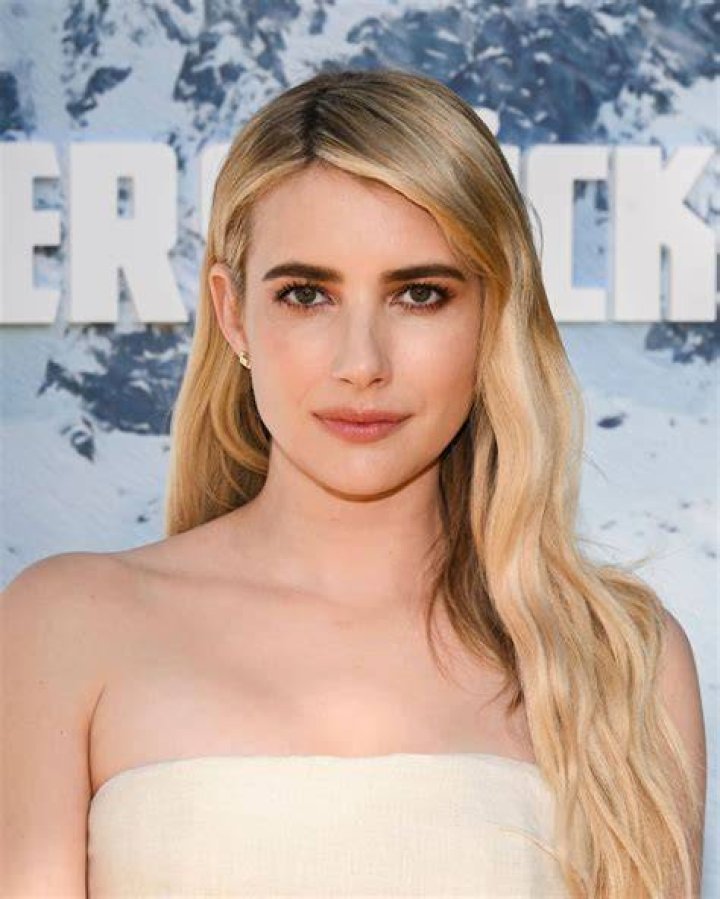 Emma Roberts in a white prada maxi dress