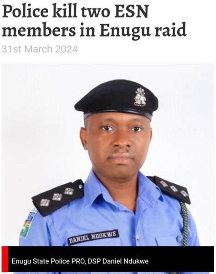 Enugu Raid Results in Death of Two ESN Members