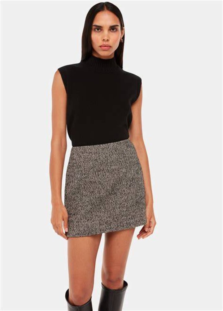Estella Wool Mini Skirt at Boden