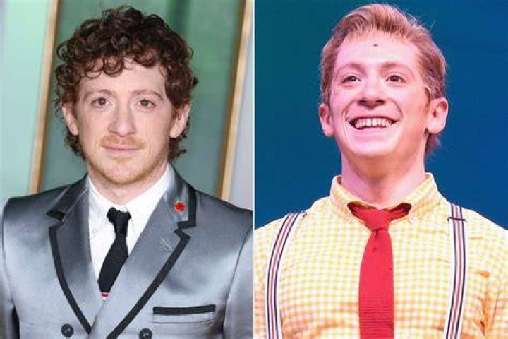 Ethan Slater poses onstage during opening night of Nickelodeon's SpongeBob SquarePants: The Broadway Musical at Palace Theatre on December 4, 2017 in New York City