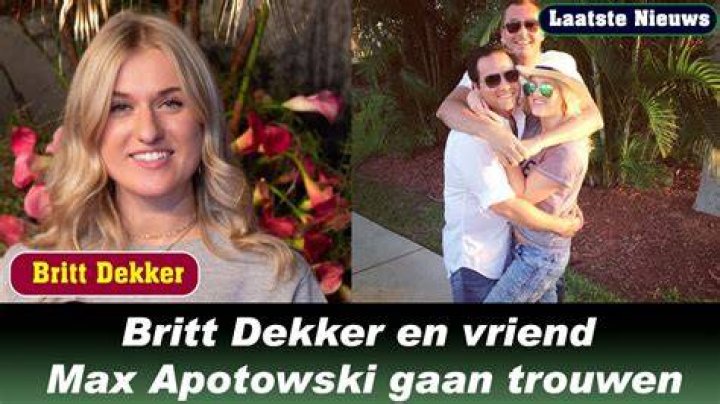 Gefeliciteerd ! Britt Dekker en vriend Max Apotowski gaan trouwen, lief en gelukkig voorstel