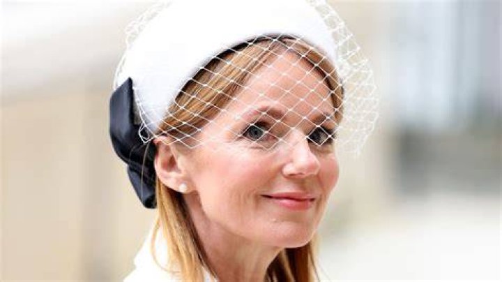 Geri Halliwell-Horner models bridal veil for ethereal solo appearance