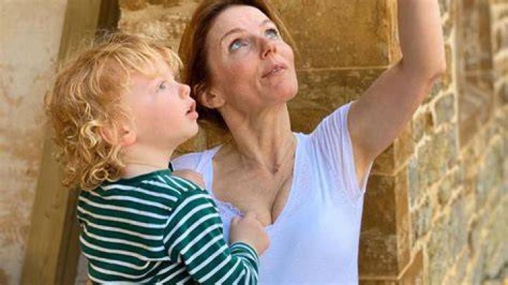 Geri Horner twins with son Monty or special summer outing