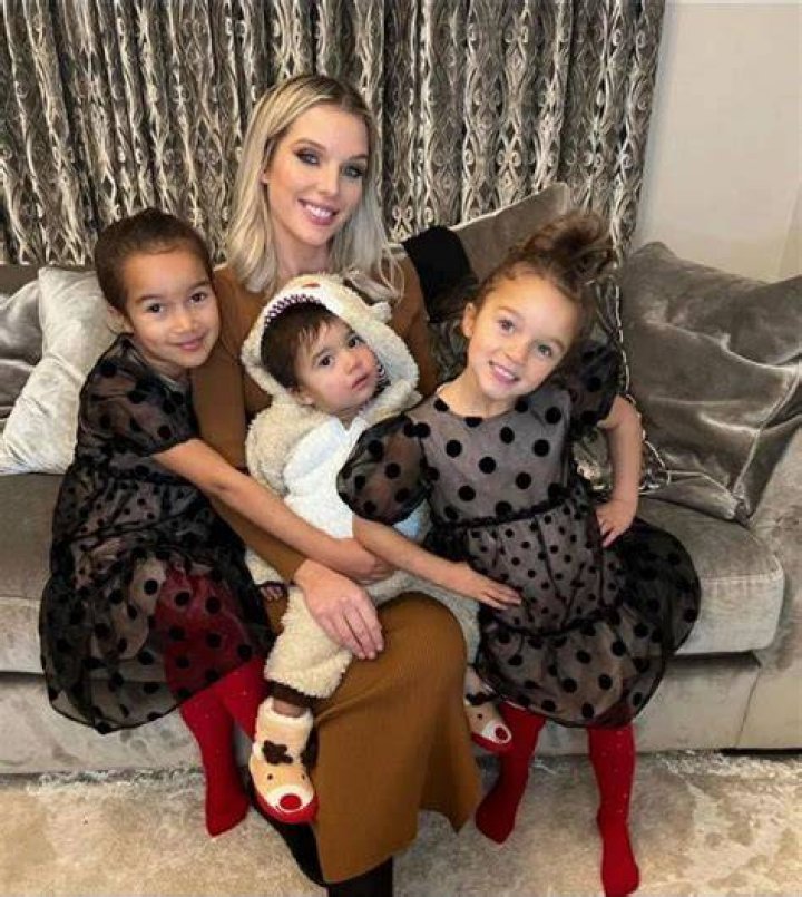 Helen Flanagan with her three children