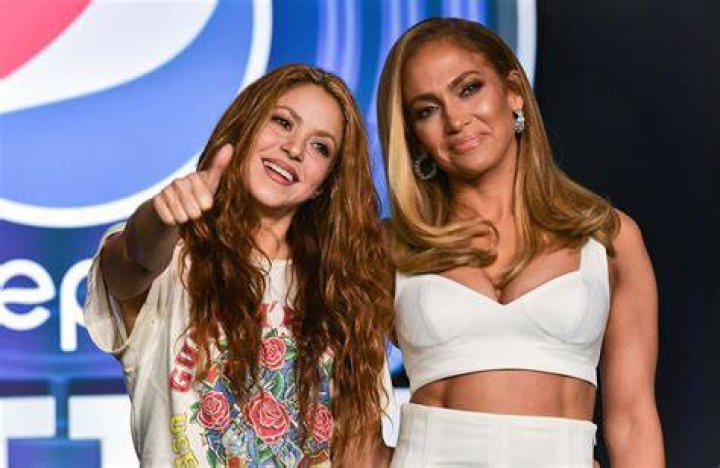 Jennifer Lopez and Shakira perform during the halftime show of Super Bowl LIV between the Kansas City Chiefs and the San Francisco 49ers at Hard Rock Stadium in Miami Gardens, Florida, on February 2, 2020