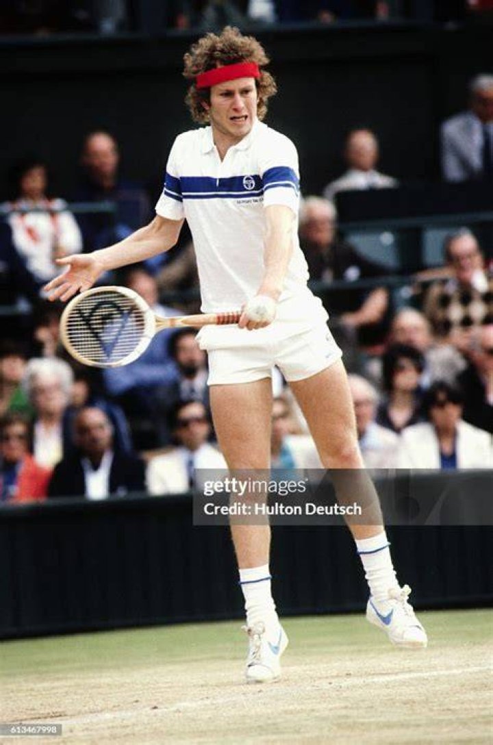 John McEnroe returned to Wimbledon as a commentator for the BBC.