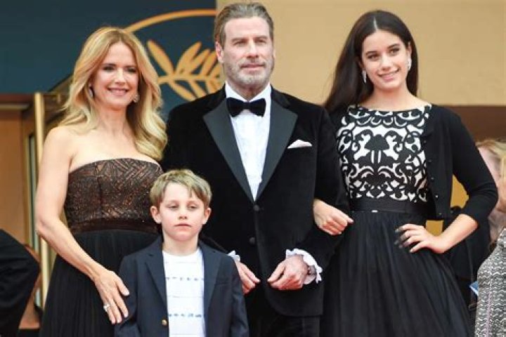 John Travolta and his children Ella and Benjamin