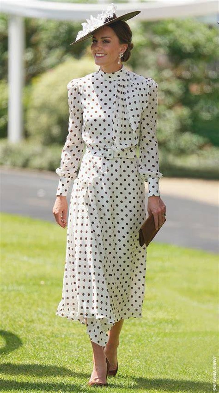kate polka dot ascot