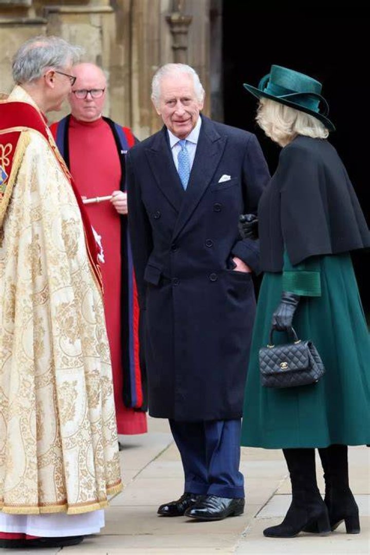 King Charles attends Easter Sunday church service