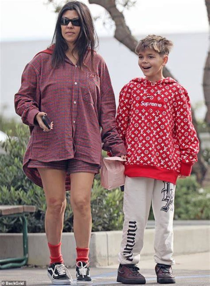 Kourtney and Rocky on holiday