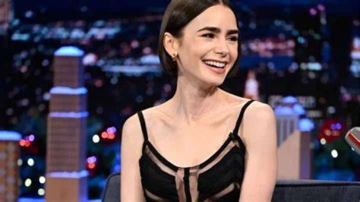Lily Collins turns heads in Prada at award ceremony