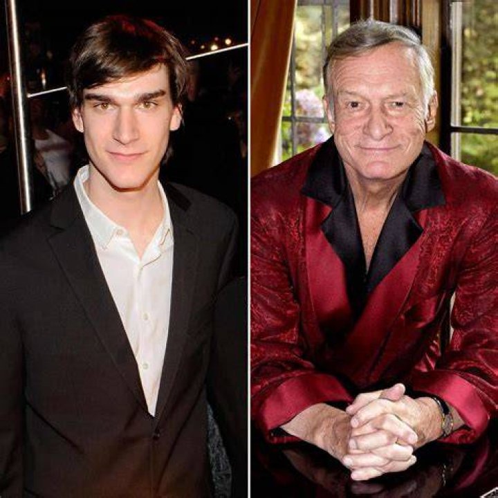Marston Hefner, Hugh Hefner, and Cooper Hefner on November 17, 2010 in Beverly Hills, California | Source: Getty Images
