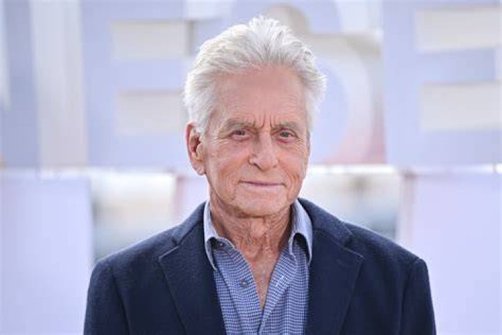 Michael Douglas during the Franklin press tour