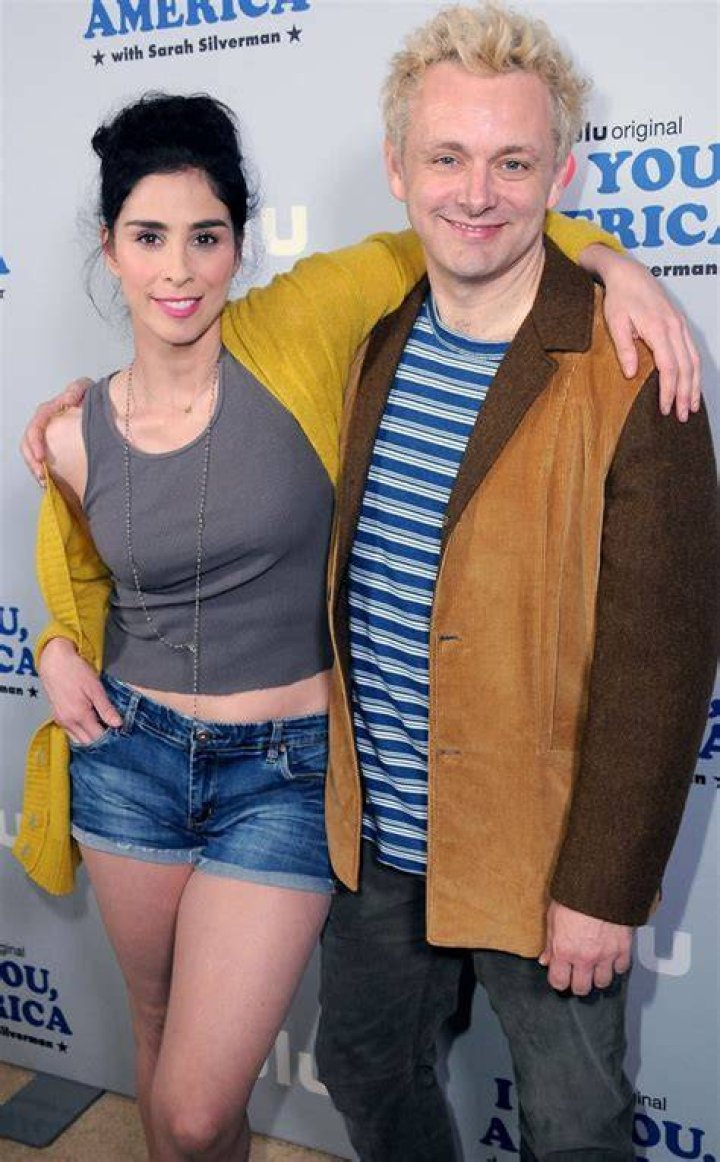 Michael Sheen and Sarah Silverman at the Columbia Pictures'"Passengers" premiere on December 14, 2016, in Westwood, California. | Source: Getty Images