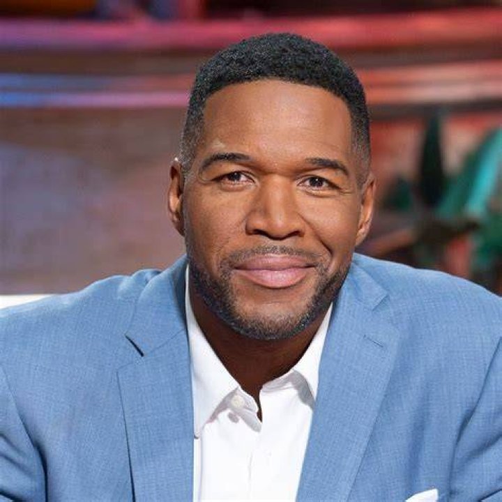 Michael Strahan looks shocked during interview on TV