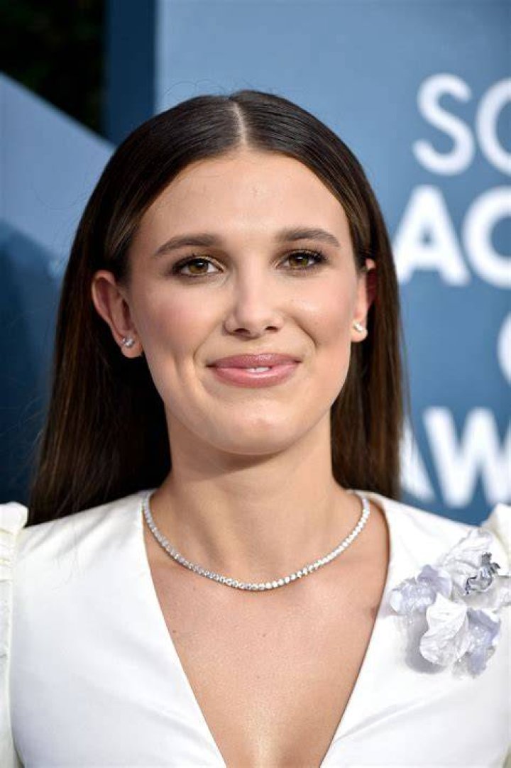Millie Bobby Brown at the world premiere of Enola Holmes 2 held at the Paris Theater on October 27, 2022 in New York City. 