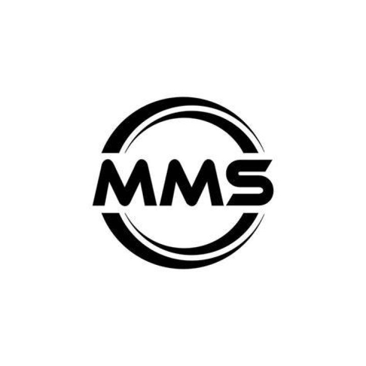 MMS letter logo design on white background. MMS creative circle letter logo concept. MMS letter