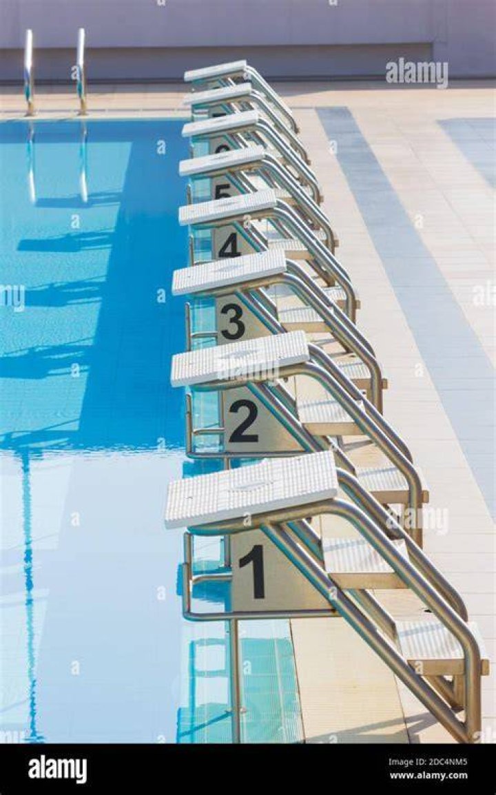 PHOTO: A swimming pool starting block is seen in this stock photo.