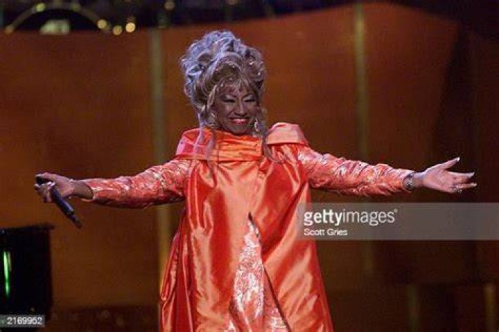 PHOTO: Celia Cruz performing onstage for the 3rd Annual Latin Grammy Awards at the Kodak Theatre, Sept. 18, 2002, in Los Angeles.