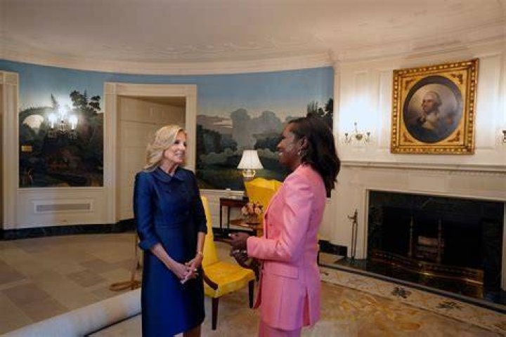 PHOTO: First lady Jill Biden speaks during an event honoring 2023 Praemium Imperiale Laureates in the East Room of the White House on Sept. 12, 2023 in Washington, DC. 