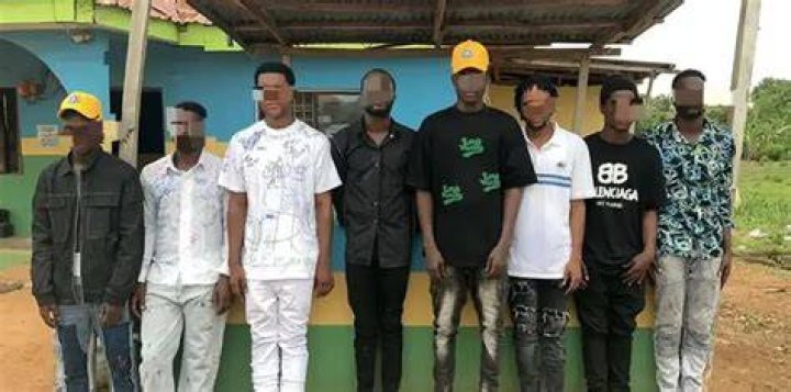 Police arrest 8 suspected members of Black Axe Confraternity cult group in Delta