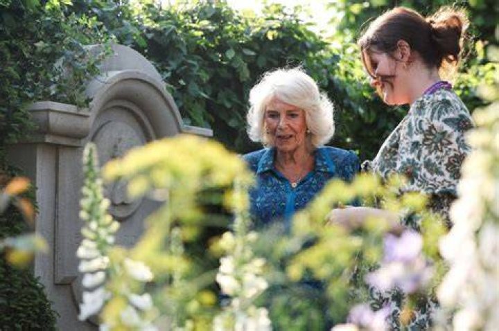 Queen Camilla visits the Garden Museum to open the annual British Flowers Week