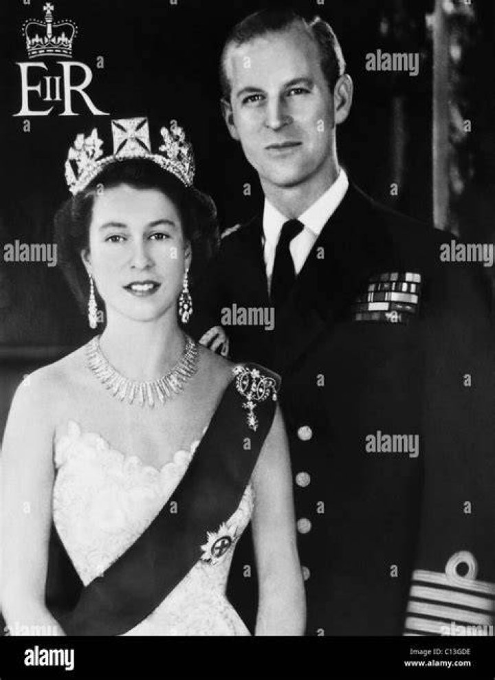 Queen Elizabeth II her husband Prince Philip in 1957, on their wedding day. | Source: Getty Images