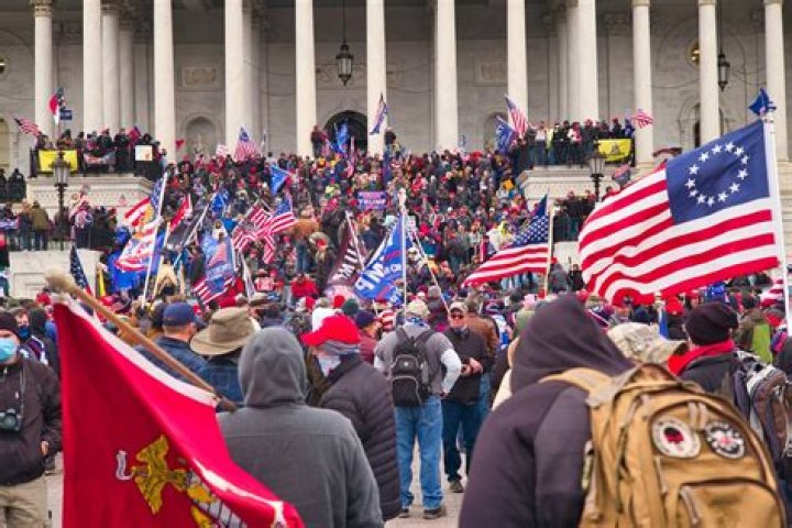 Reffitt never entered the Capitol, but video showed him egging on the crowd and leading other rioters up a set of stairs outside the building