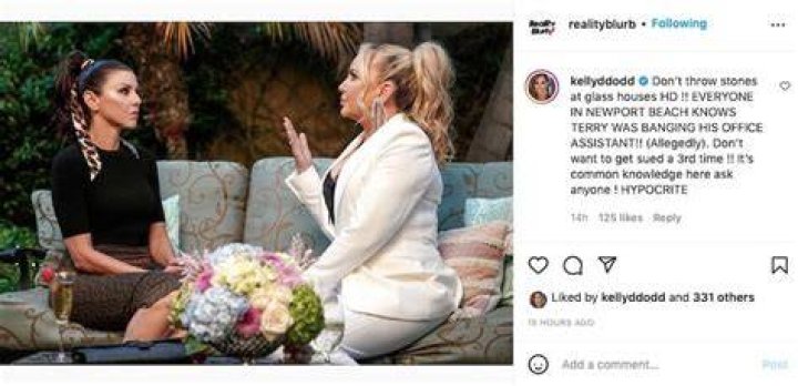 RHOC: Kelly Dodd Alleges Heather Dubrow's Husband Terry Had Affair With His Assistant, Slams Her as a "Hypocrite" Over Comments on Shannon's Marriage to David