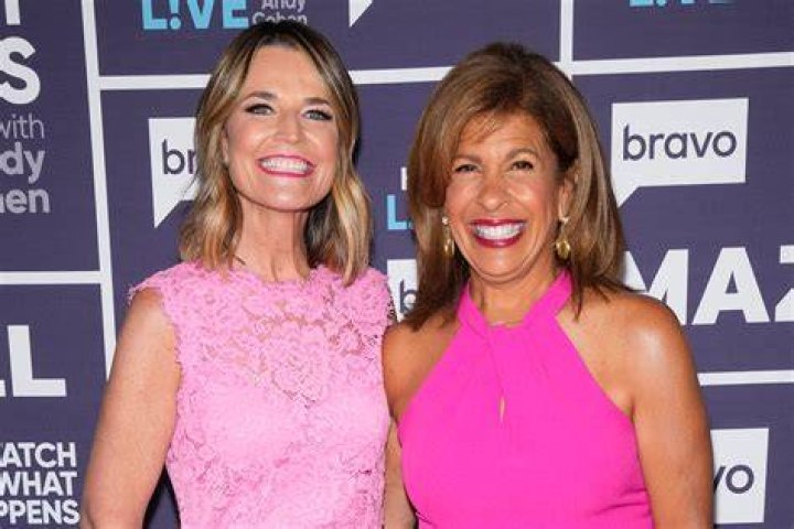 Savannah Guthrie and Hoda Kotb in the Today studios