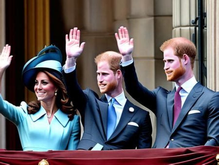 The royal family wave at crowds at Trooping the Colour