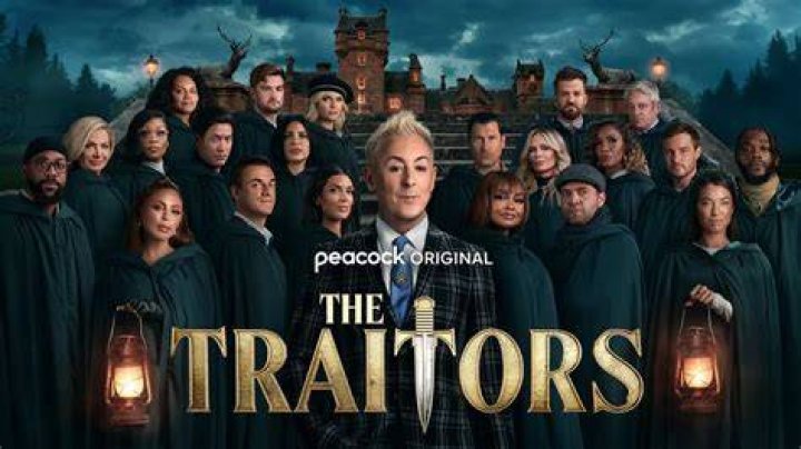 The Traitors US cast stood outside castle
