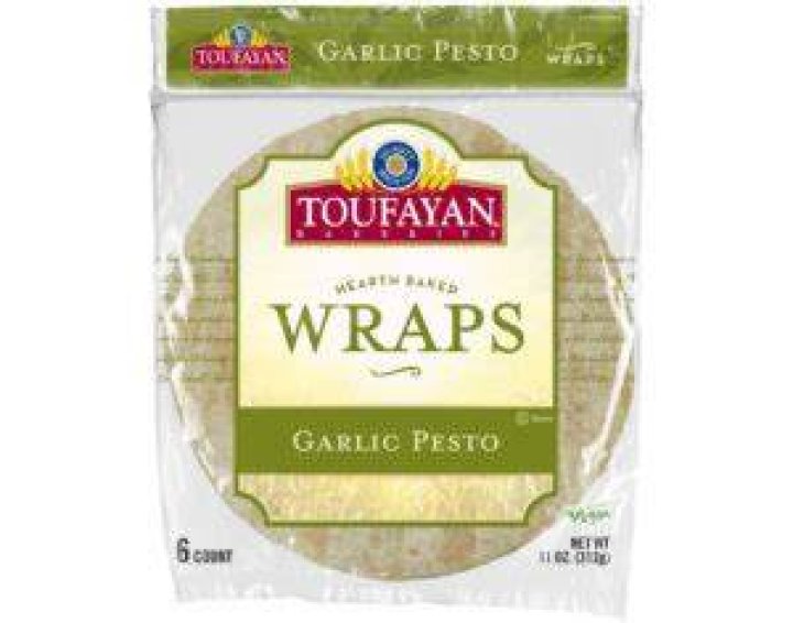 toufayan garlic pesto wraps